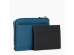 Porte cartes moyen zippé Emile en cuir monogramme
