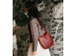 Grand sac bandoulière Pia en cuir lisse