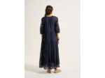 Robe longue oversize brodée