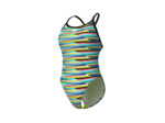 Maillot de bain arena Performance Racing Stripe XCriss Cross Back pour femmes