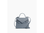 Sac à main double rabat moyen modèle Emilie en cuir signature T