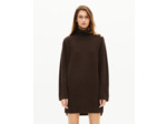 Robe courte en laine marron brown