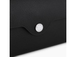 Pochette à rabat avec bandoulière amovible Sans couture en cuir grainé