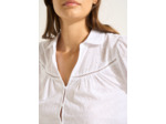 Chemisier en coton avec petites broderies anglaises