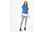 Pull nacre bleu