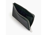 Porte cartes moyen zippé Emile en cuir signature T