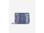 Sac Emily Chaine En Cuir Embosse Lezard navy