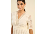 Robe longue en dentelle