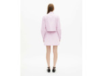 Chemise crop a manches longues pink black