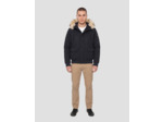 Blouson à capuche avec fausse fourrure amovible