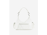 Sac Amelia En Cuir Craquelé Blanc white