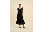 Robe longue en broderie anglaise