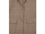 Veste de costume simple croisure 2 boutons beige-brown