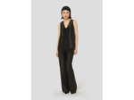 Top Topaze Noir en Polyester