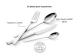 GIADA Ménagère 24 couverts inox