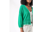 Cardigan chlorophylle