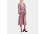 Robe Longue Manches Longues A Fronces dark purple