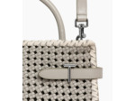 Sac à main moyen modèle Emie en cuir lisse tressé