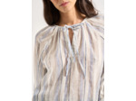 Blouse rayée en coton