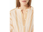 Robe rayures orangees