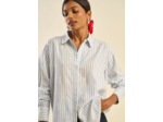 Chemise à rayures détail fil lurex