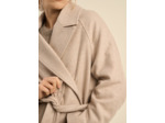 Manteau long ceinturé