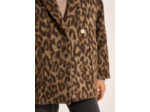 Manteau ample imprimé peau de bête