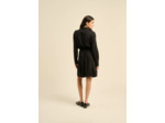 Robe courte chemise à manches longues