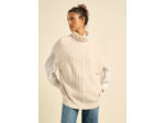 Pull à col roulé sans manches