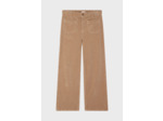 Pantalon droit en velours beige - NANETTE