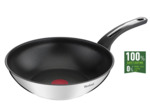 Emotion poêle wok 28cm, Inox revêtu