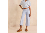 Jean cropped large à rayures ROMA BIS