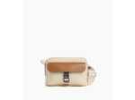 Petit sac bandoulière Maurice en toile coton et cuir lisse semi-végétal