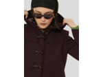 Manteau Manoela Figue en Laine Froide