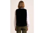 Gilet sans manches en fausse fourrure