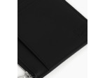 Porte cartes zip en L Maurice en toile enduite et cuir lisse