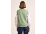 Pull sans manche à col rond