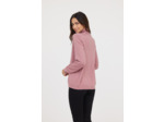 Pull col roulé basique en coton bio et laine recyclée