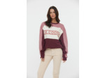 Sweat mixte à découpes effet oversize, flocage «Lee Cooper» poitrine
