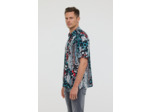 Chemise manches courtes en viscose, imprimé «Animal sauvage»