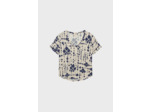 T-shirt V imprimé en coton - GAVINA
