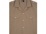 Chemise a manches longues a carreaux beige / brown / black