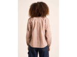 Blouse à carreaux brodée