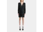 Robe Courte A Manches Longues black white