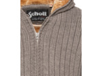 Gilet côtelé doublé à capuche sherpa