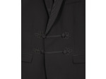 Veste de smoking col chale avec brandebourds black