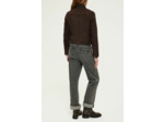 Veste biker en cuir velours - BIBIANE