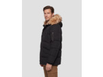 Parka à Parka à capuche avec fausse fourrure amovible avec fausse fourrure amovible