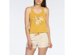 Pyjashort femme YLANG jaune/imprimé