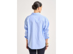 Chemise oversize à rayures en coton
